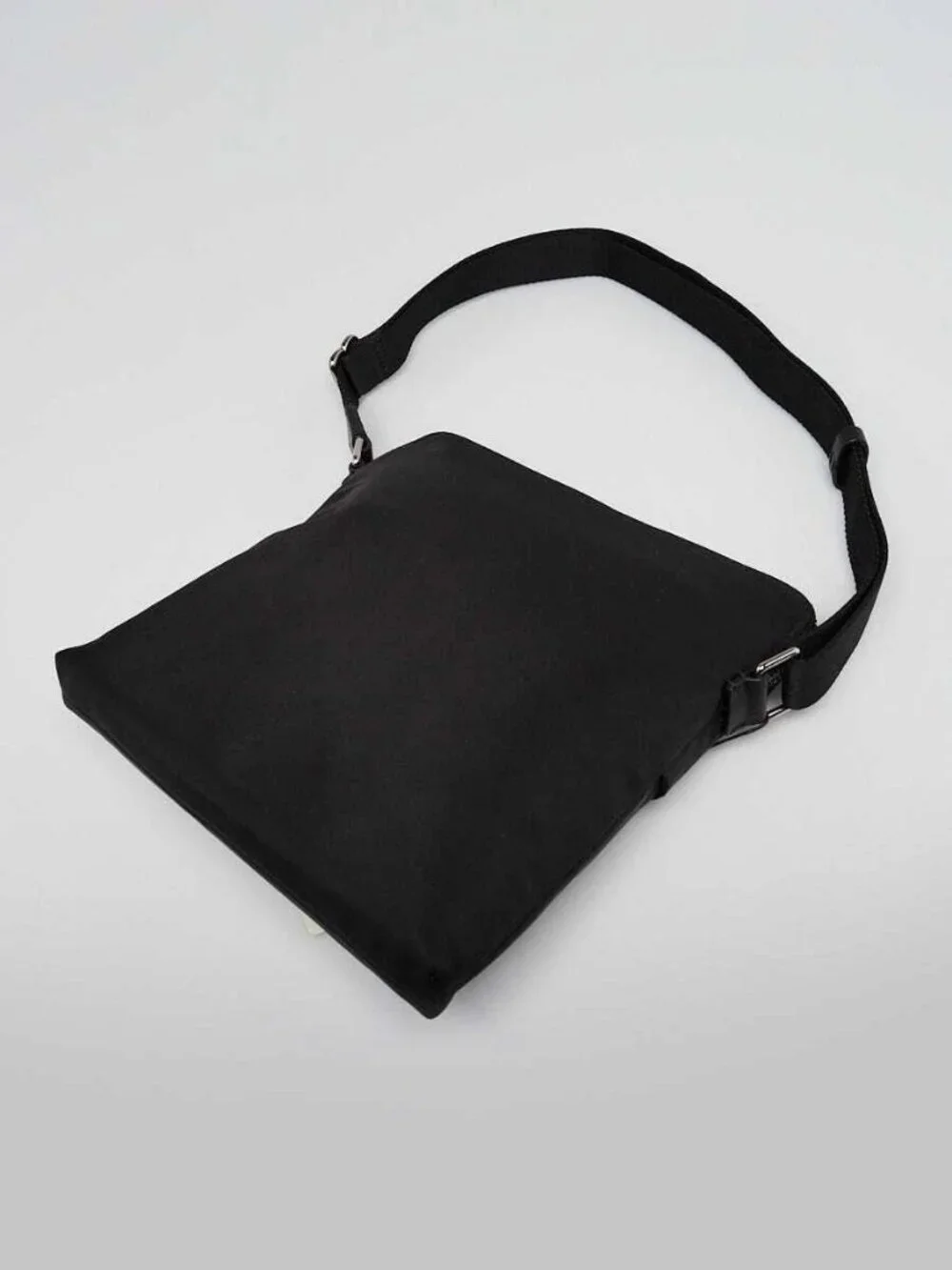 Burberry Black Nylon Logo Print Small Shoulder Bag - Picture 3 of 12